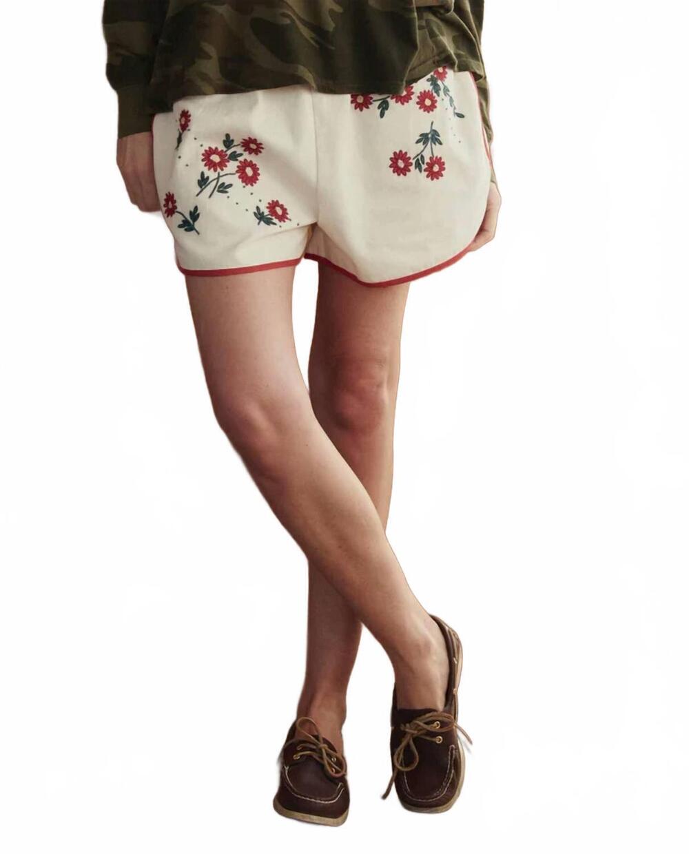 NEW THE GREAT. dolphin floral short in natural